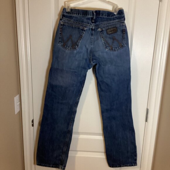 Wrangler 20X Men's Jeans 31 X 36 Dark Blue Straight Leg - Picture 4 of 13